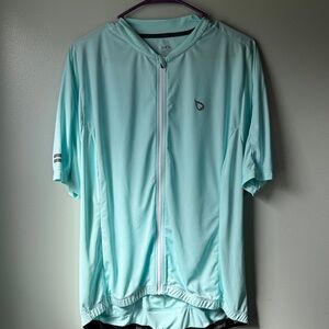 Baleaf Light Aqua Short-Sleeve Cycling Jersey Jacket